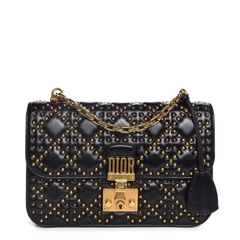 dioraddict flap bag in black cannage lambskin M5818CNMJ M900